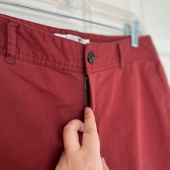 TWIK High Waist Straight Leg Pant 9 Red - Picture 7 of 16